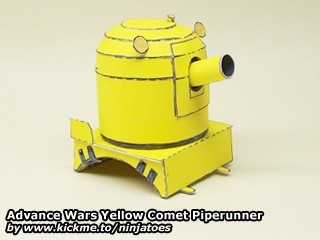 Пушка Yellow Comet Piperunner (Advance Wars)