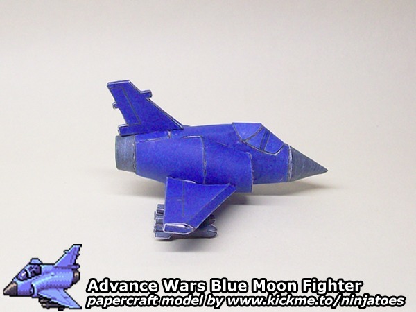 Бумажная модель Истребитель Blue Moon Fighter (Advance Wars)