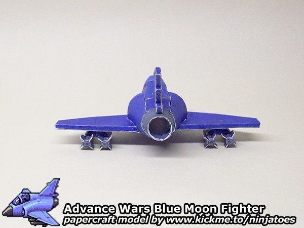 Бумажная модель Истребитель Blue Moon Fighter (Advance Wars)