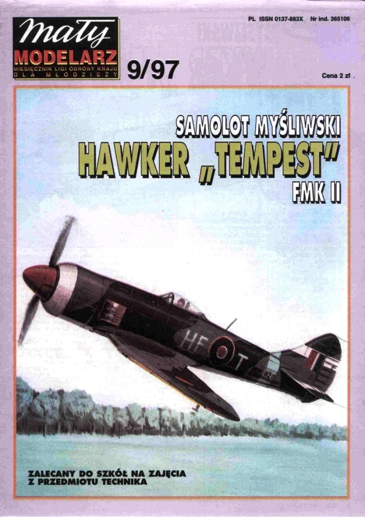 Maly Modelarz - 9/1997 - Истребитель Hawker Tempest Mk.II