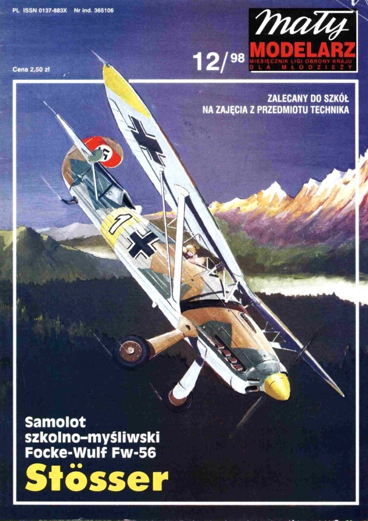 Maly Modelarz - 12/1998 - Истребитель Focke-Wulf Fw 56 Stosser
