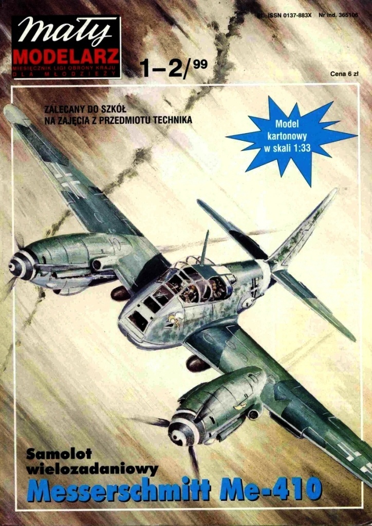 Maly Modelarz - 1-2/1999 - Истребитель-бомбардировщик Messerschmitt Me.410 Hornisse