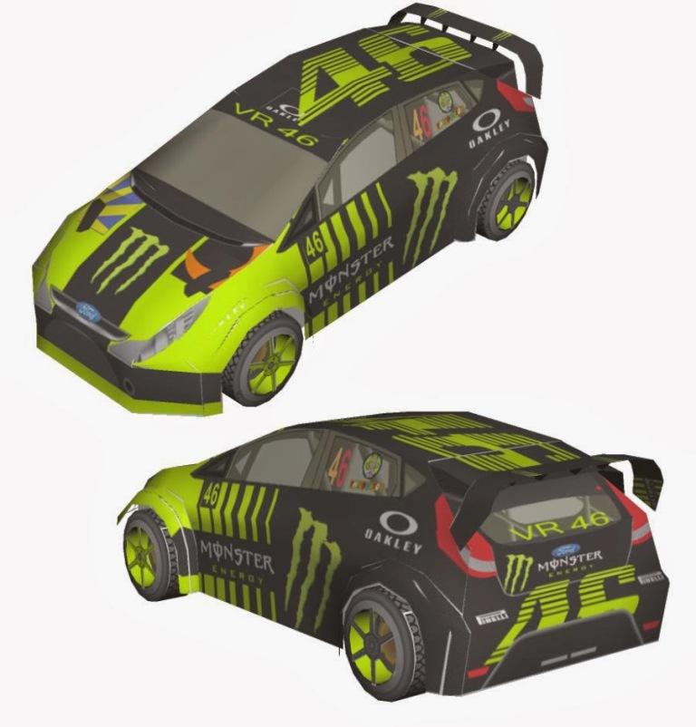 Автомобиль Ford Fiesta WRC Валентино Росси