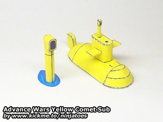 Подводная лодка Yellow Comet Sub (Advance Wars)