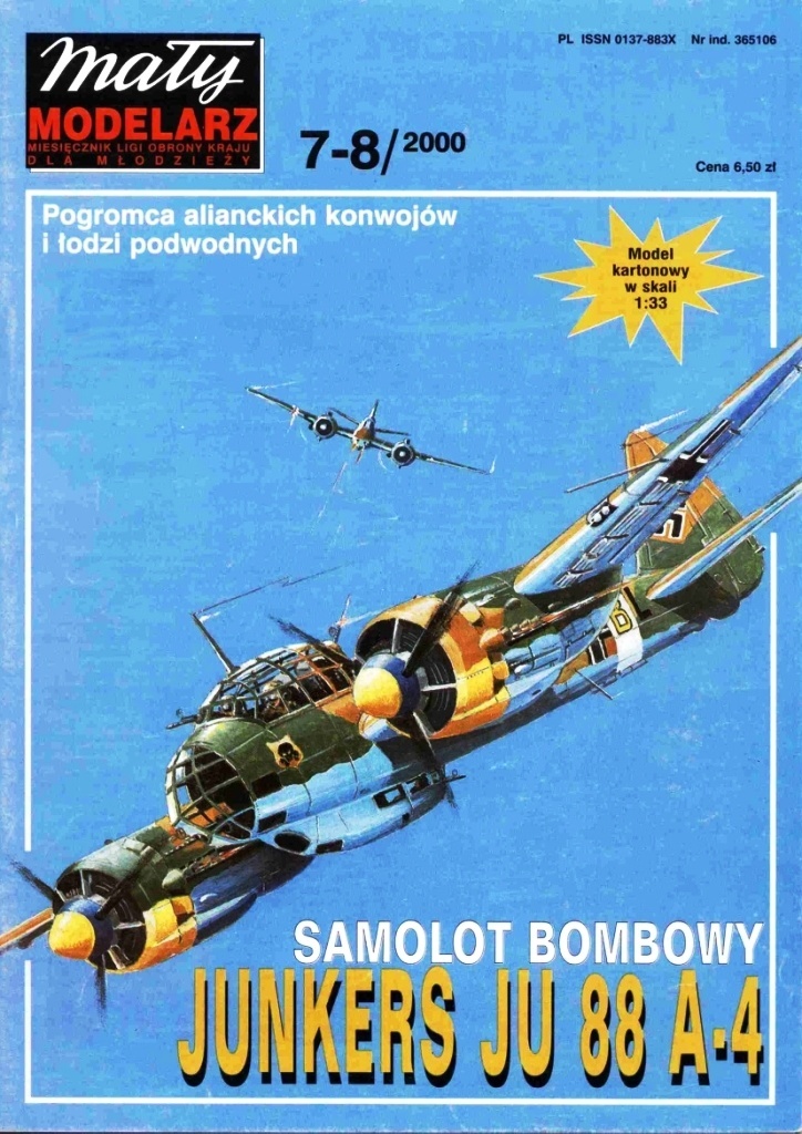 Maly Modelarz - 7-8/2000 - Бомбардировщик Junkers Ju 88A-4
