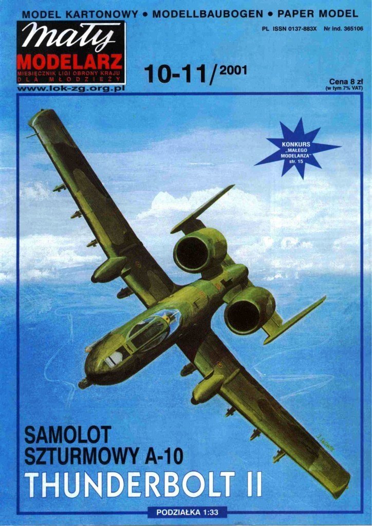 Maly Modelarz - 10-11/2001 - Штурмовик Fairchild Republic A-10 Thunderbolt II