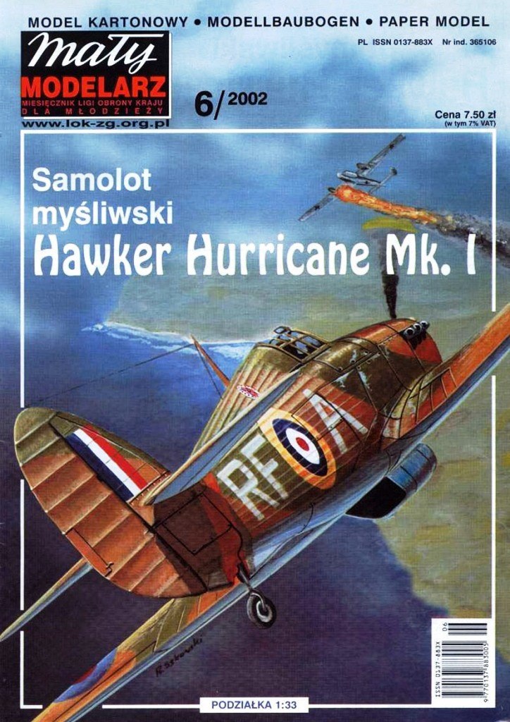 Maly Modelarz - 6/2002 - Истребитель Hawker Hurricane Mk.I