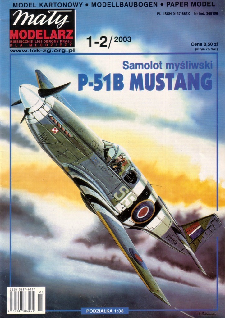 Maly Modelarz - 1-2/2003 - Истребитель North American P-51B Mustang