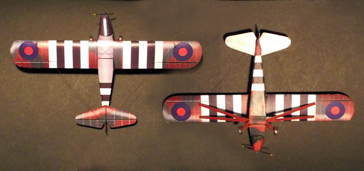 Бумажная модель Самолет Taylorcraft Auster AOP Mk.III