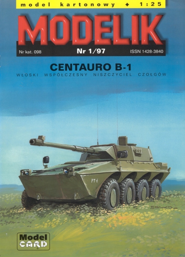 Modelik - 1/1997 - Бронеавтомобиль B1 Кентавр
