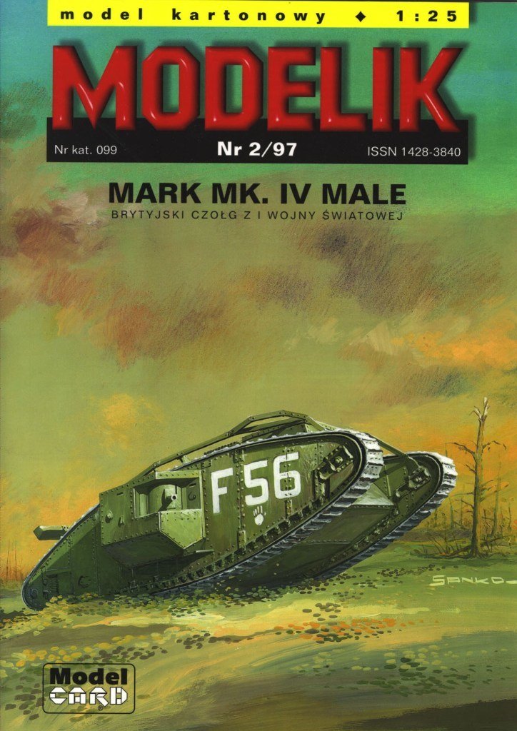 Modelik - 2/1997 - Танк Mark IV Male