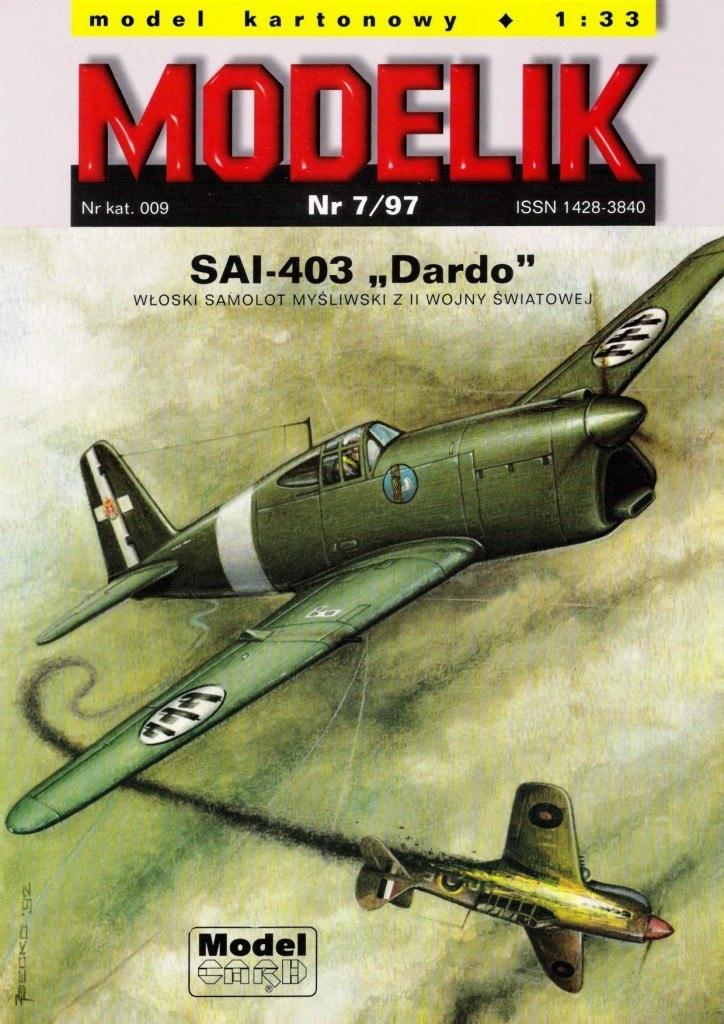 Modelik - 7/1997 - Истребитель Ambrosini SAI 403 Dardo