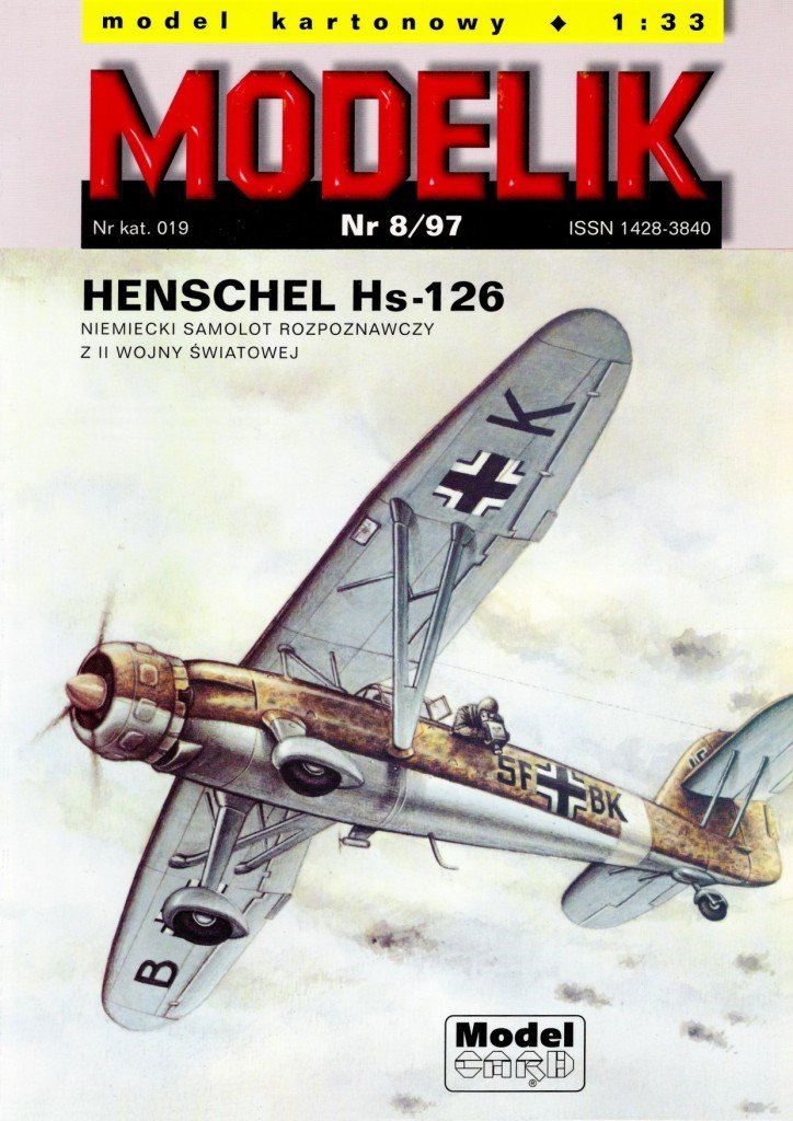 Modelik - 8/1997 - Ближний разведчик и корректировщик Henschel Hs 126
