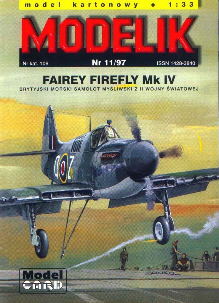 Modelik - 11/1997 - Истребитель Fairey Firefly Mk.4