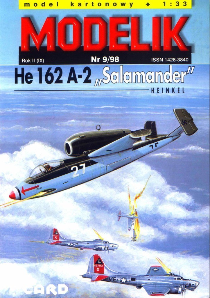 Modelik - 9/1998 - Истребитель Heinkel He 162 Volksjager