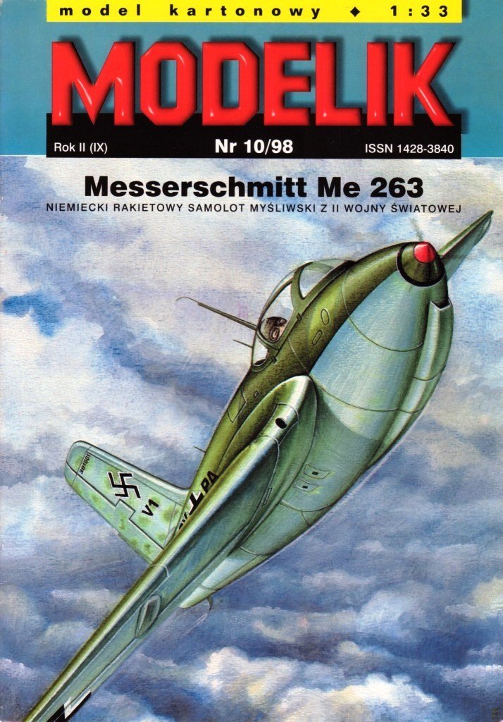Modelik - 10/1998 - Истребитель-перехватчик Messerschmitt Me.263