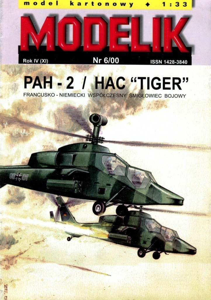 Modelik - 6/2000 - Ударный вертолет Eurocopter Tiger HAC
