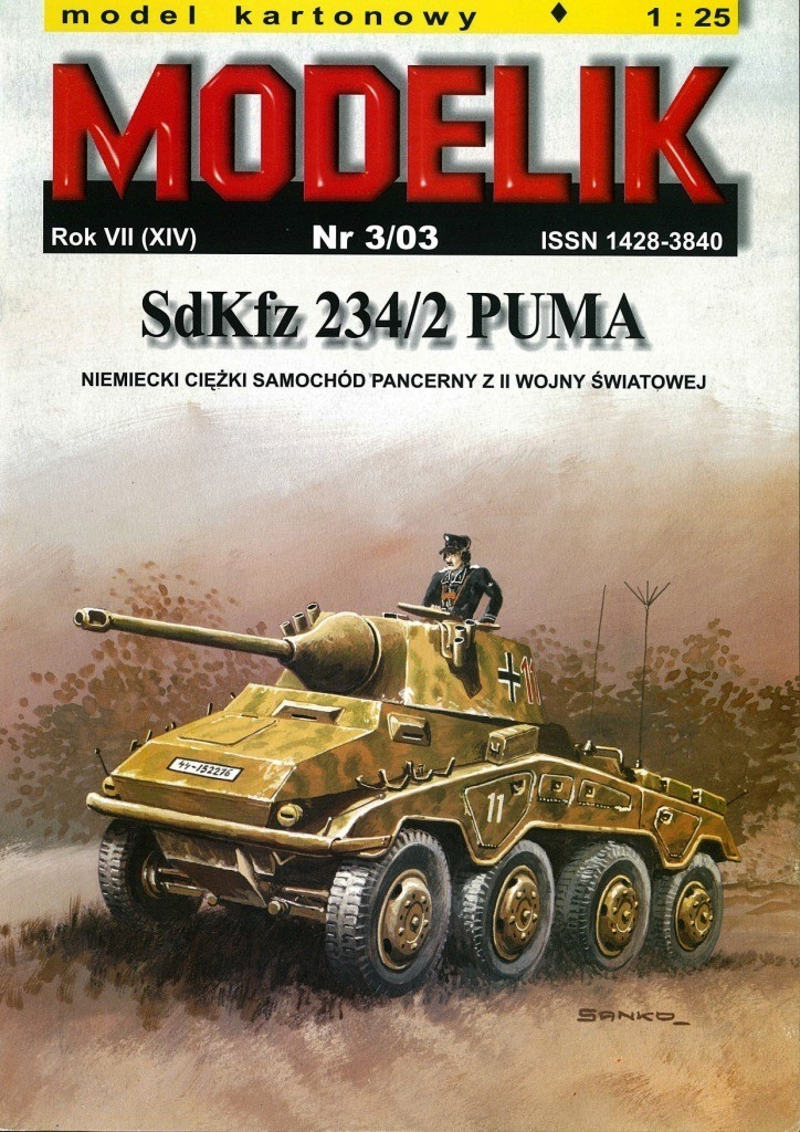 Modelik - 3/2003 - Бронеавтомобиль Sd.Kfz.234/2 Puma