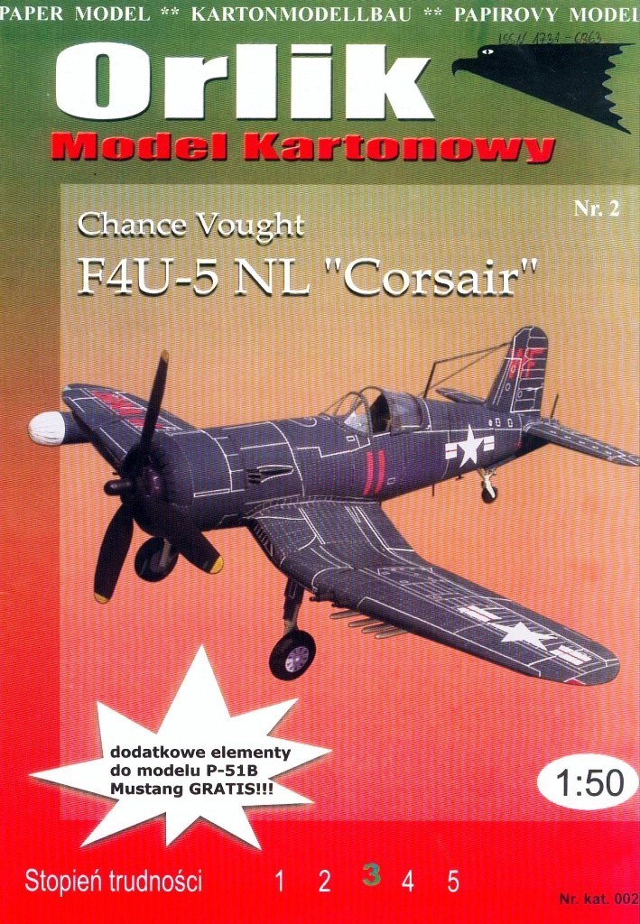 Orlik - 002 - Палубный истребитель Chance Vought F4U-5 NL Corsair