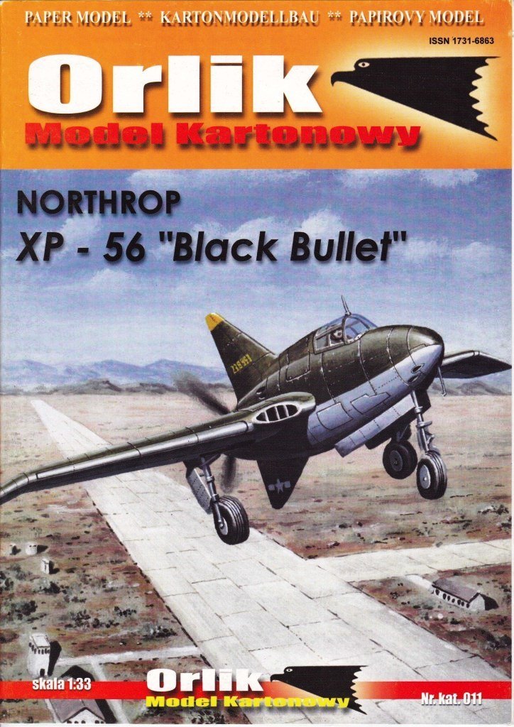 Orlik - 011 - Истребитель-перехватчик Northrop XP-56 Black Bullet