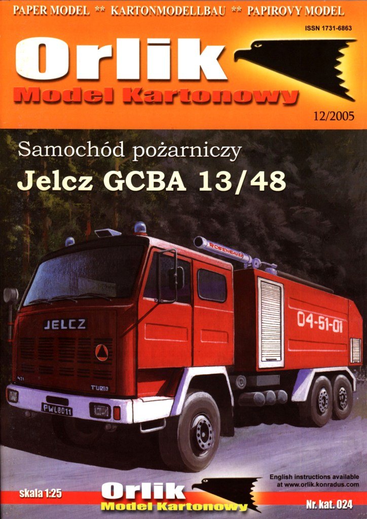 Orlik - 024 - Пожарный автомобиль Jelcz GCBA 13/48