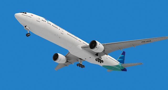 Авиалайнер Boeing 777 Garuda Indonesia