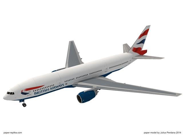 Авиалайнер Boeing 777 British Airways