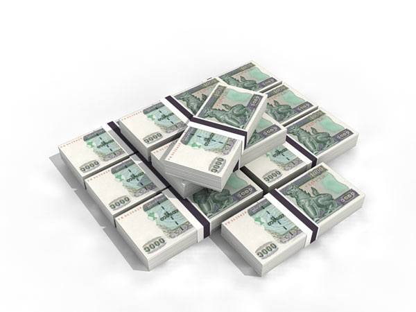Пачка купюр 1000 мьянманских кьят