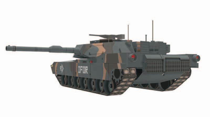 Танк Абрамс M1A1, камуфляж НАТО
