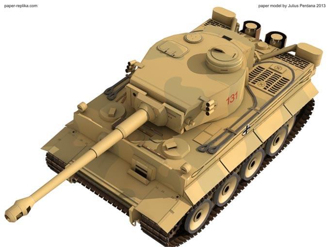 Бумажная модель Танк Тигр II :: Бумажные модели бесплатно, без регистрации и смс