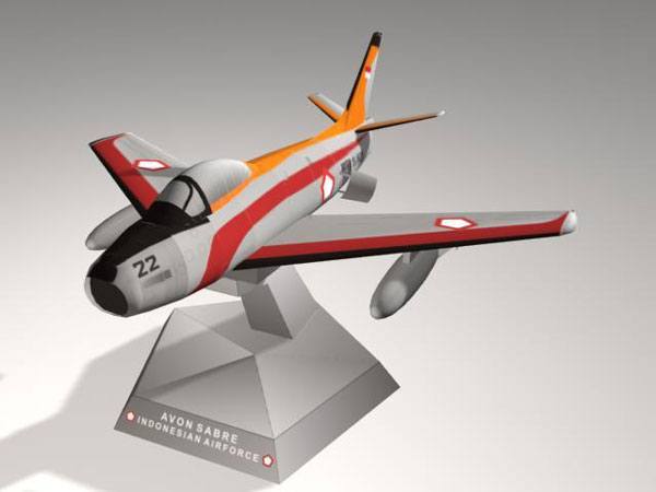 Истребитель F-86 Sabre ВВС Индонезии