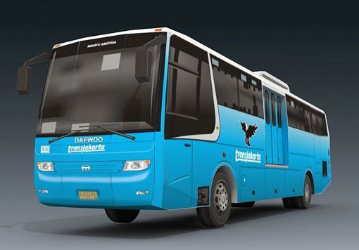 Автобус TransJakarta (синий)