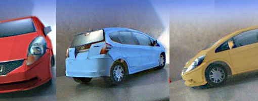 Автомобиль Honda Fit / Jazz (красный, синий, желтый)