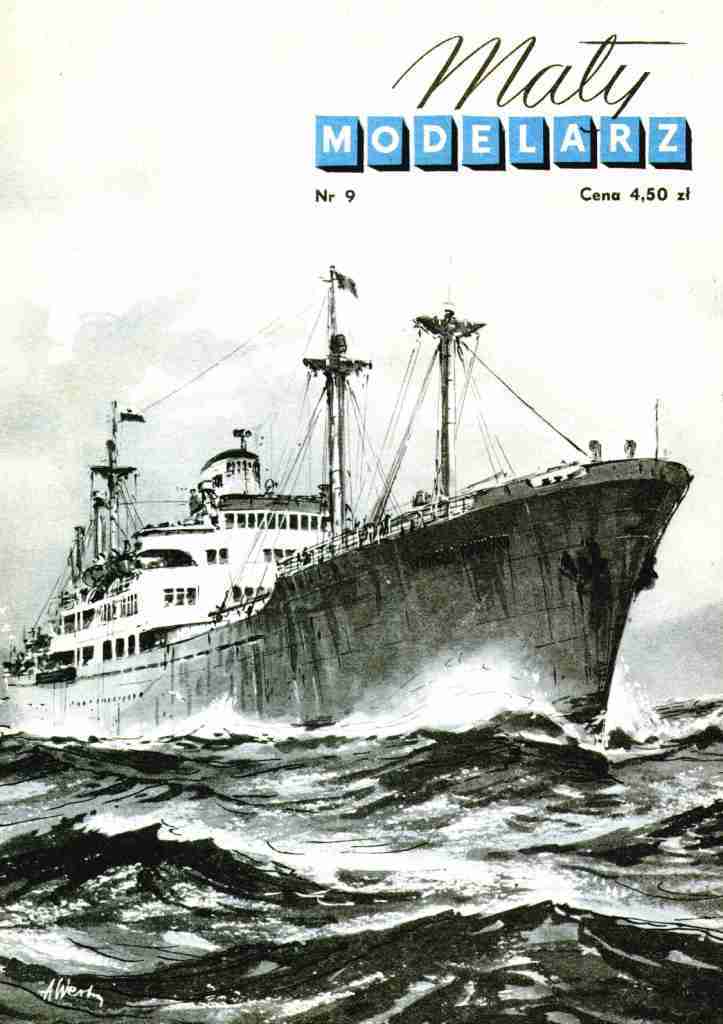 Maly Modelarz - 9/1958 - Сухогруз типа Marceli Nowotko