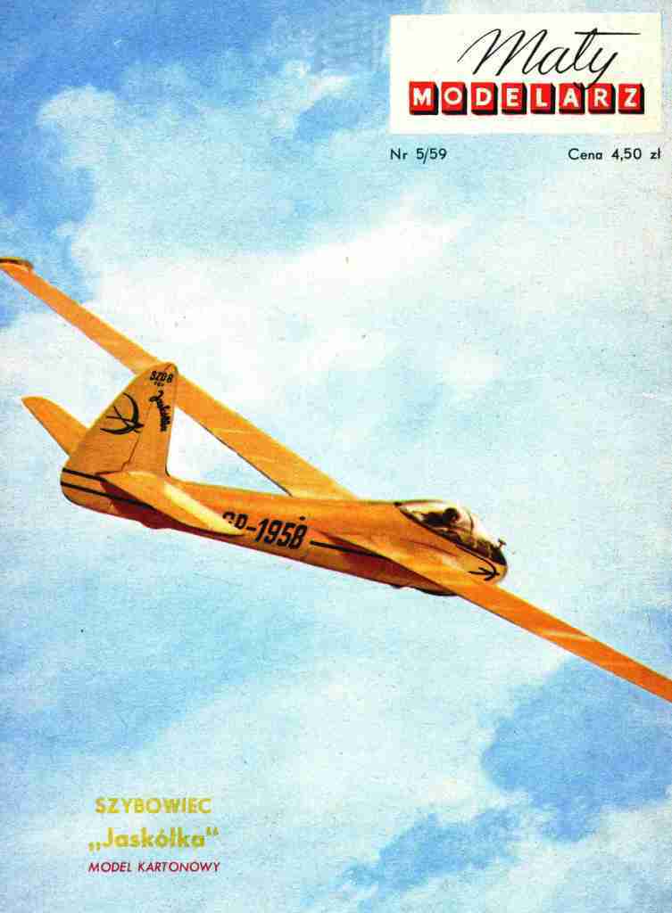 Maly Modelarz - 5/1959 - Планер Jaskolka ZO
