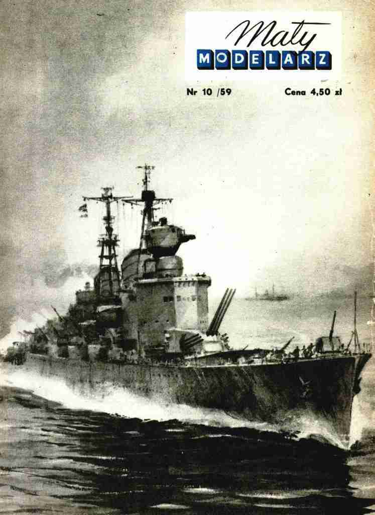 Maly Modelarz - 10/1959 - Крейсер Tre Kronor