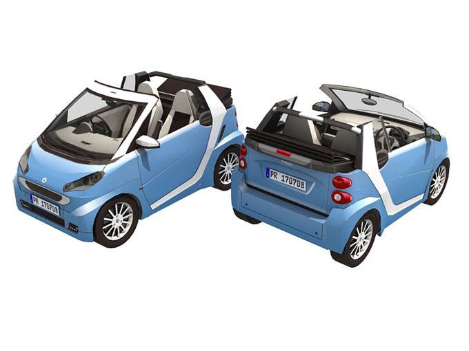 Автомобиль Smart Fortwo (синий)