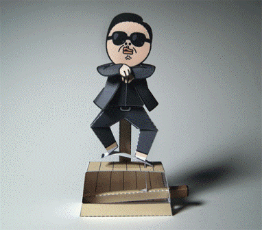 Движущаяся модель Gangnam Style