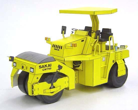 Пневмоколесный каток SAKAI GW750