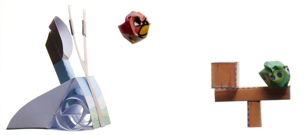 Движущаяся модель Angry Birds