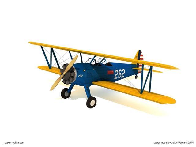 Самолет Boeing PT-17 Stearman Army