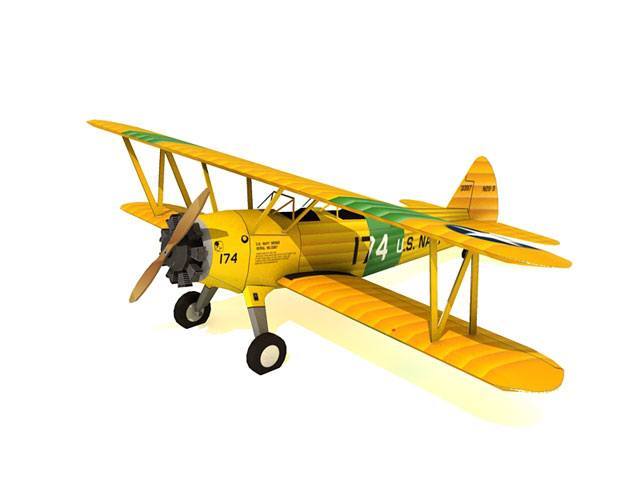 Самолет Boeing PT-17 Stearman Navy