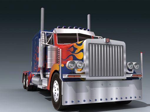 Бумажная модель Трансформер Оптимус Прайм Peterbilt 379 (Трансформеры)