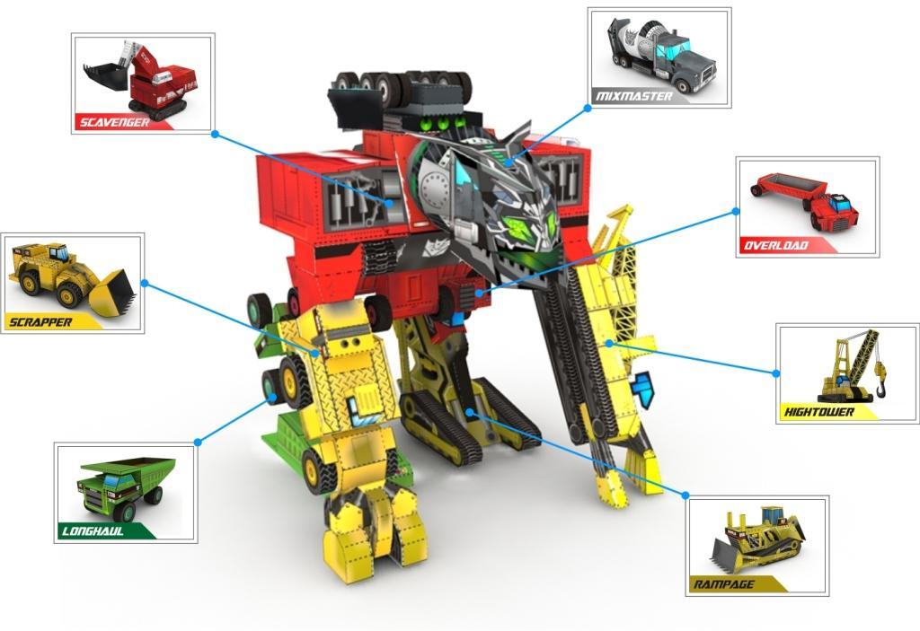 Конструктор Shantou Gepai Робот-трансформер Пожарная машина 512 элементов
