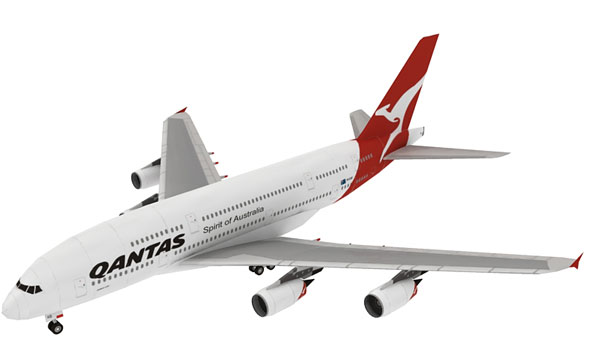 Авиалайнер Airbus A380 Qantas Airways