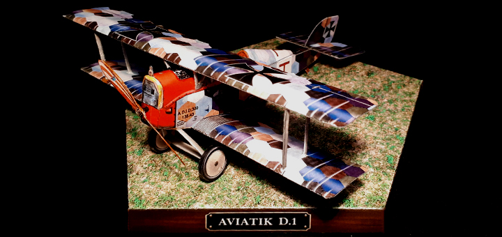 Бумажная модель Самолёт Aviatik Berg D.I