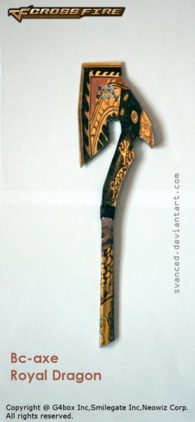 Бумажная модель Боевой топор Combat Axe Royal Dragon (Crossfire)