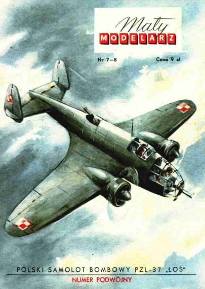 Maly Modelarz - 7-8/1959 - Бомбардировщик PZL-37 Лось