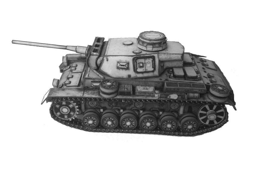 Бумажная модель Танк PzKpfw III