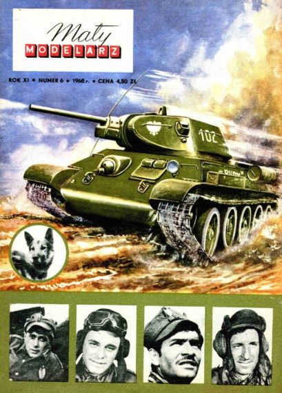 Maly Modelarz - 6/1968 - Танк Т-34-76 Рыжий